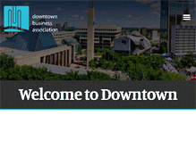 Tablet Screenshot of edmontondowntown.com